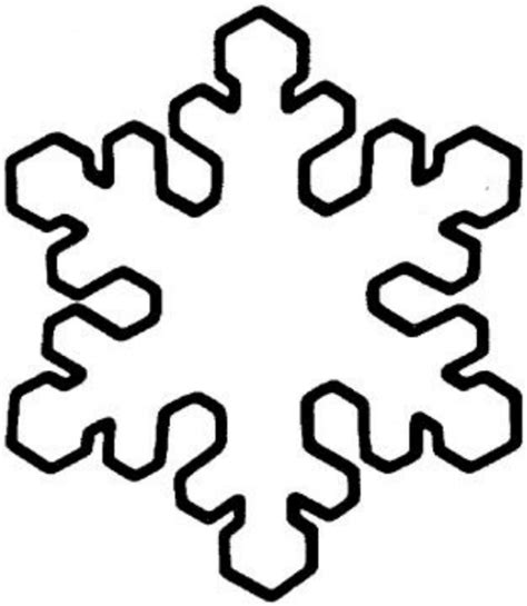 Snowflake Templates For Kindergarteners