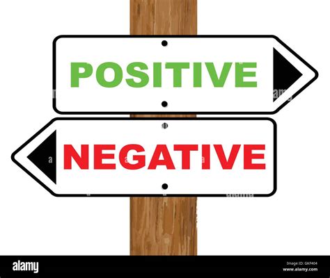 Positiv Negativ Stock Vektorgrafik Alamy