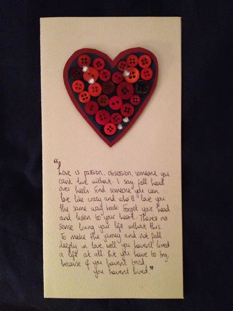 Maybe you would like to learn more about one of these? My Girlfriend made this card for me for our 6 Month ...
