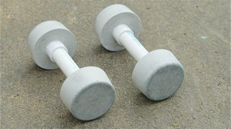 How To Make Dumbbell With Cement At Home Youtube