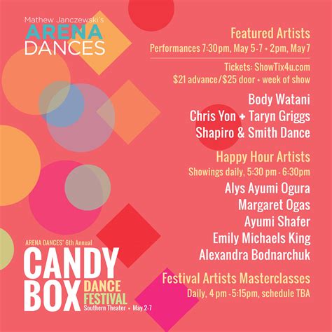 arena dances sixth annual candy box dance festival dancemn
