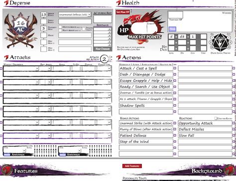 Dungeons And Dragons 3 5 Character Sheet Excel Programaceto
