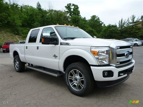 2015 White Platinum Ford F250 Super Duty Platinum Crew Cab 4x4