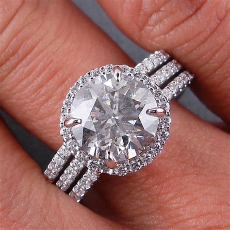 Bridal Engagement Ring Ct Women Wedding Diamond Ring White Gold