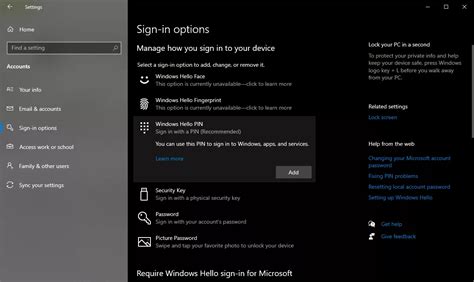 Cara Menggunakan Windows Hello Fingerprint Face Recognition Di Windows KOPAS ID
