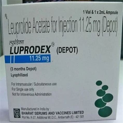 Luprodex Depot Leuprolide Acetate Injection 1125mg Depot 2 Ml Prescription At Best Price