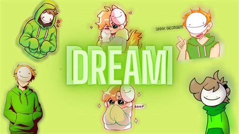 Free Download Download Dream Smp Green Cartoon Dream Wallpaper