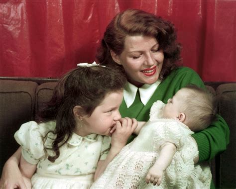 Rita Hayworth With Her Daughters Rita Hayworth Golden Age Of Hollywood Old Hollywood