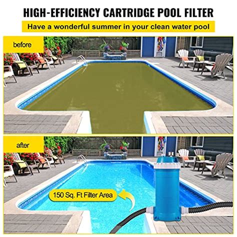 Vevor Pool Cartridge Filter 150sq Ft Filter Area Inground Pool Filter