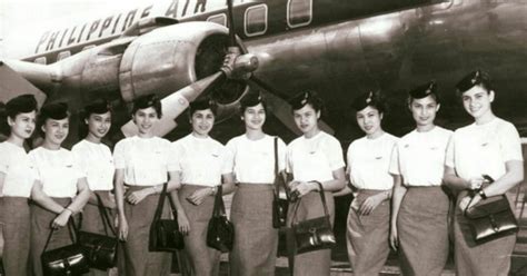 What Philippine Airlines Flight Attendants Looked Like In The 50s
