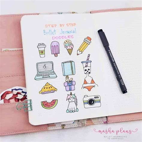 Fun And Easy Bullet Journal Doodles Masha Plans