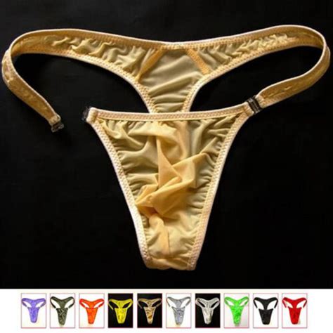 Herren Bikini Sexy Unterw Sche G String Tanga Slip Ausbuchtung Beutel Unterhose Ebay