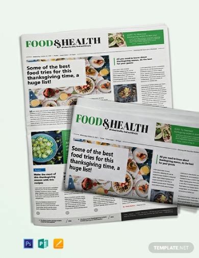 health newspaper examples
