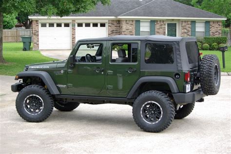 Post Your Jeep Green Metallic With Black Wheels Jk The