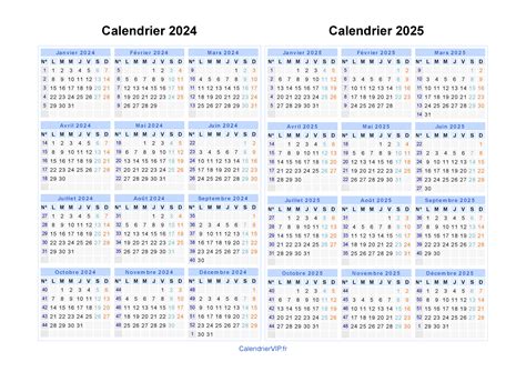 Calendrier 2024 Imprimer Gratuit