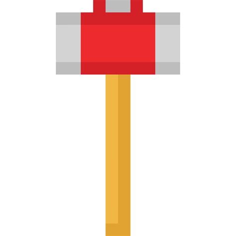 Pixel Art Hammer Icon 27517500 Png