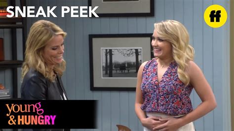 Young And Hungry Season 3 Episode 4 Sneak Peek Joshs Mom Freeform Youtube