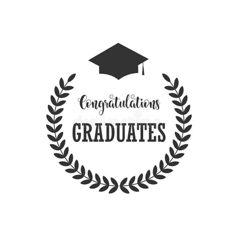 Congratulations Graduates Rose Diploma Stock Illustration