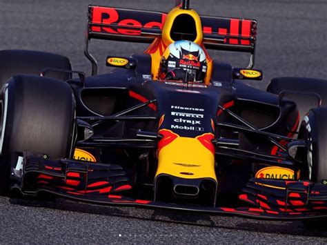 Red Bull Rb13 During The First Practice Test Day In Barcelona On The