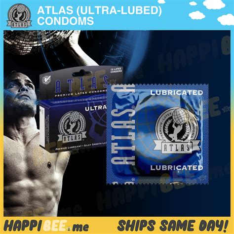 Atlas Ultra Lubed • Latex Condom Happibee