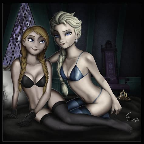 Queen Elsa And Princess Anna By Camusaltamirano On Deviantart