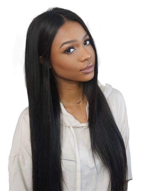 For many people, it is hard to dedicate a lot of time in make a low to mid level ponytail by brushing all of your hair straight back and holding it in one hand. Women's super long silky straight 100% remy human hair wigs