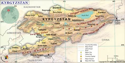 World Maps Library Complete Resources Maps Kyrgyzstan