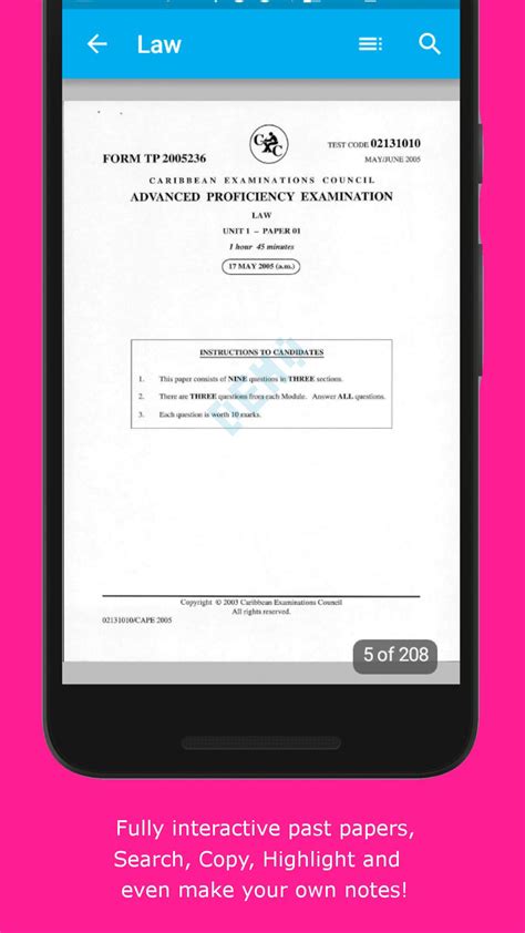 Csec And Cape Past Papers And Solutions By Cxc Study Apk For Android Download