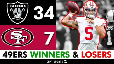 49ers Vs Raiders Winners And Losers Ft Trey Lance Jake Moody And Ronnie