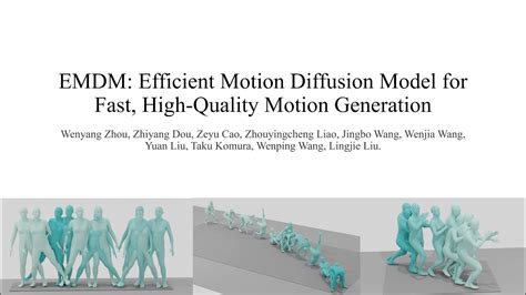 Efficient Motion Diffusion Model For Fast High Quality Human Motion