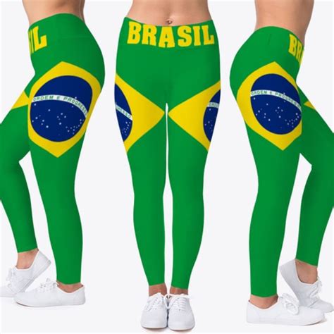 Brasilian Flag Leggings Leggings Brasilian Natural Line