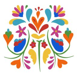 Hojas florales mexicanas papel picado - Descargar PNG/SVG transparente