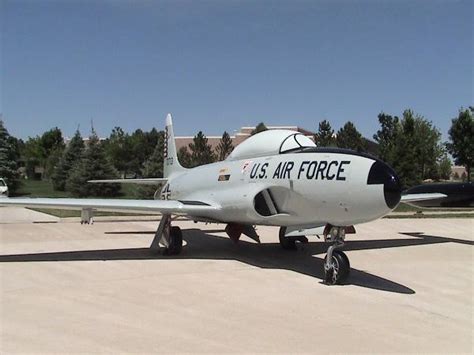 Peterson Afb T33a Shooting Star Static Aircraft Displays On