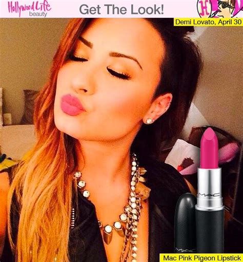 Demi Lovatos Pink Lips And Perfect Eyeliner Get Her Look Demi