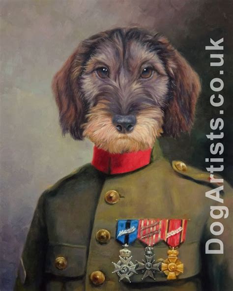 Dogs In Uniform Painting Animal Portraits Art Dog Artist Dog Art