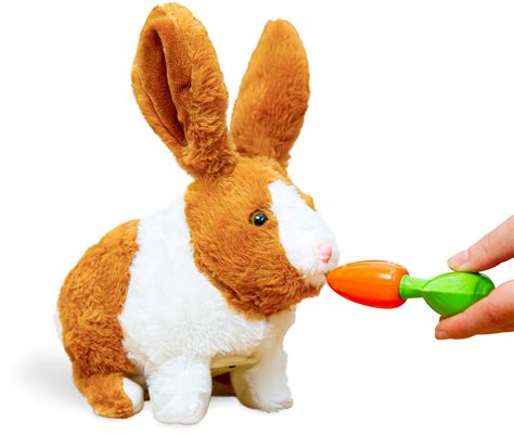 Buy Think Gizmos Plush Rabbit Pet Toy Cuddle Soft Furry Interactive