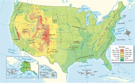 Key Geographic Features Of The United States