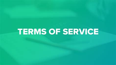 Terms Of Service How To A Live Healthier Lifestyle