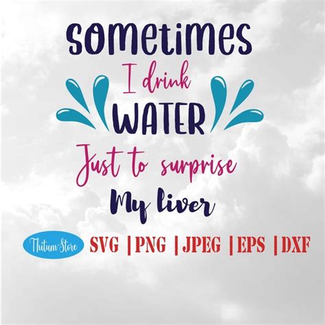 Water Alcohol Svg Etsy