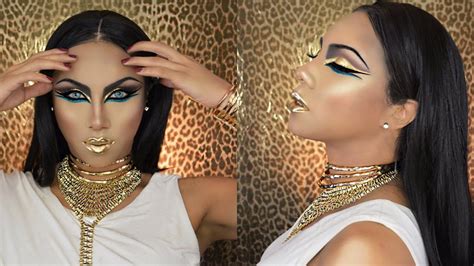 Egyptian Goddess Halloween Makeup Tutorial Egyptian Makeup Cleopatra Halloween Makeup