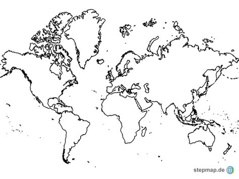 Weltkarte zum ausdrucken oder für ihre wandbild gestaltung within weltkarte zum ausdrucken. Weltkarte (weiß) von kruschesh - Landkarte für die Welt