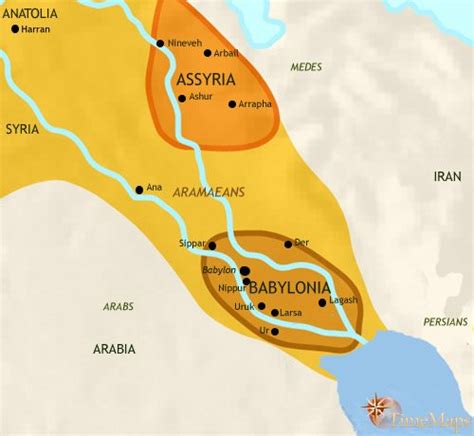 Modern Mesopotamia Map