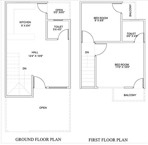 650 Square Feet Ground Floor Plan House Design Ideas