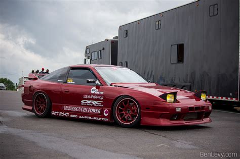 Red Nissan 240sx Drift Car