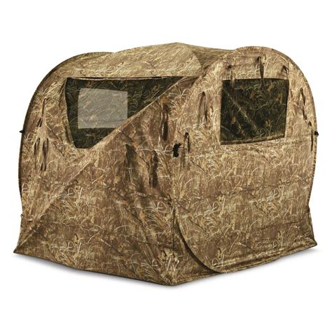 Ameristep Deluxe 2 Person Tent Chair Blind 717784 Ground Blinds At