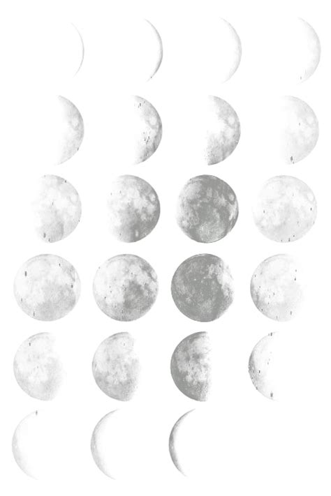 Moon Phases 365blanc Луна Разное