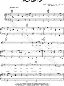 Rod Stewart Stay With Me Sheet Music In A Major