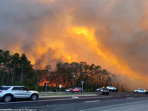 Hundreds Are Evacuated As Three Wildfires Rage Across More Than 2900