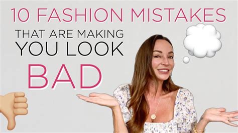 10 Fashion Mistakes That Make You Look Bad Youtube