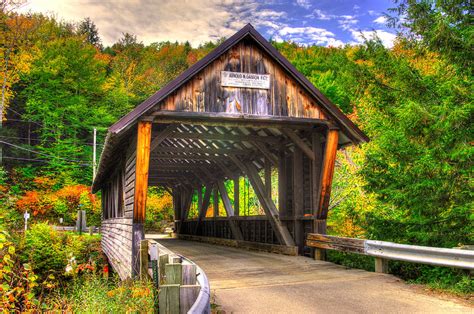 New Hampshire Covered Bridges Bump Covered Bridge No 7 Over The